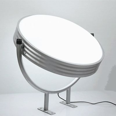 Поворотний круглий лайтбокс 80 см, двосторонній LED, 360°