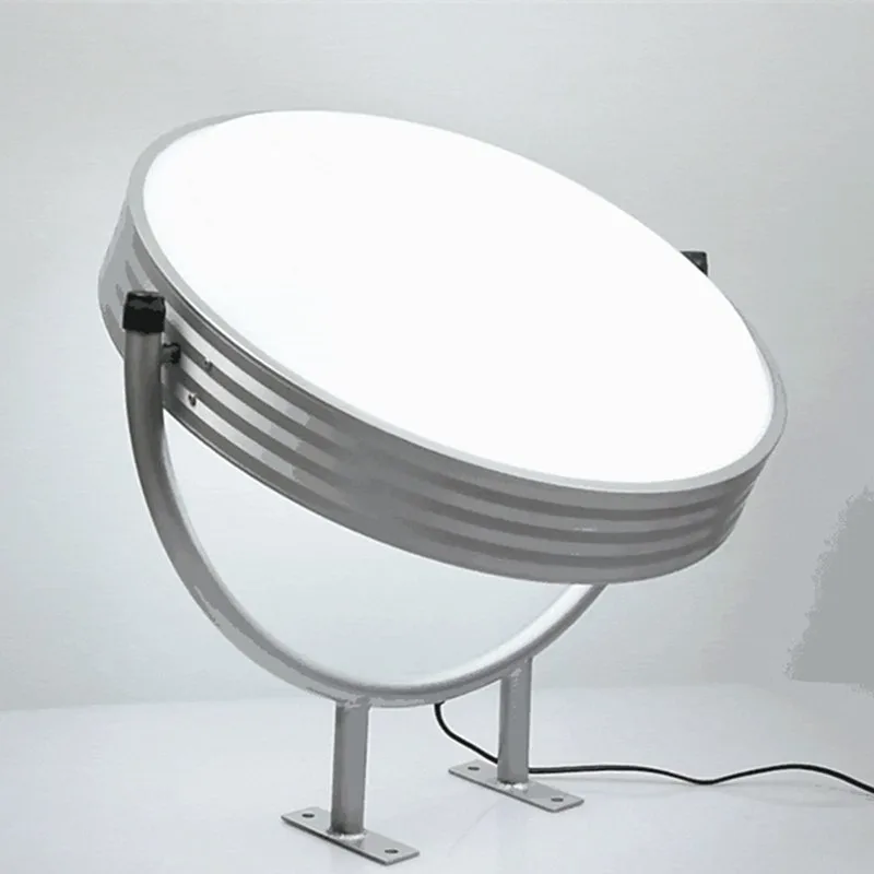 Поворотний круглий лайтбокс 80 см, двосторонній LED, 360°