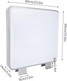 Квадратний лайтбокс 60×60 см, двосторонній фасадний LED - зображення 3