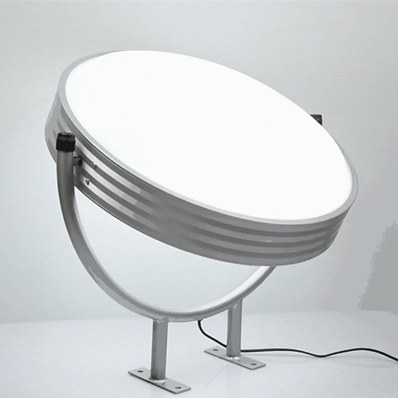 Поворотний круглий лайтбокс 80 см, двосторонній LED, 360°