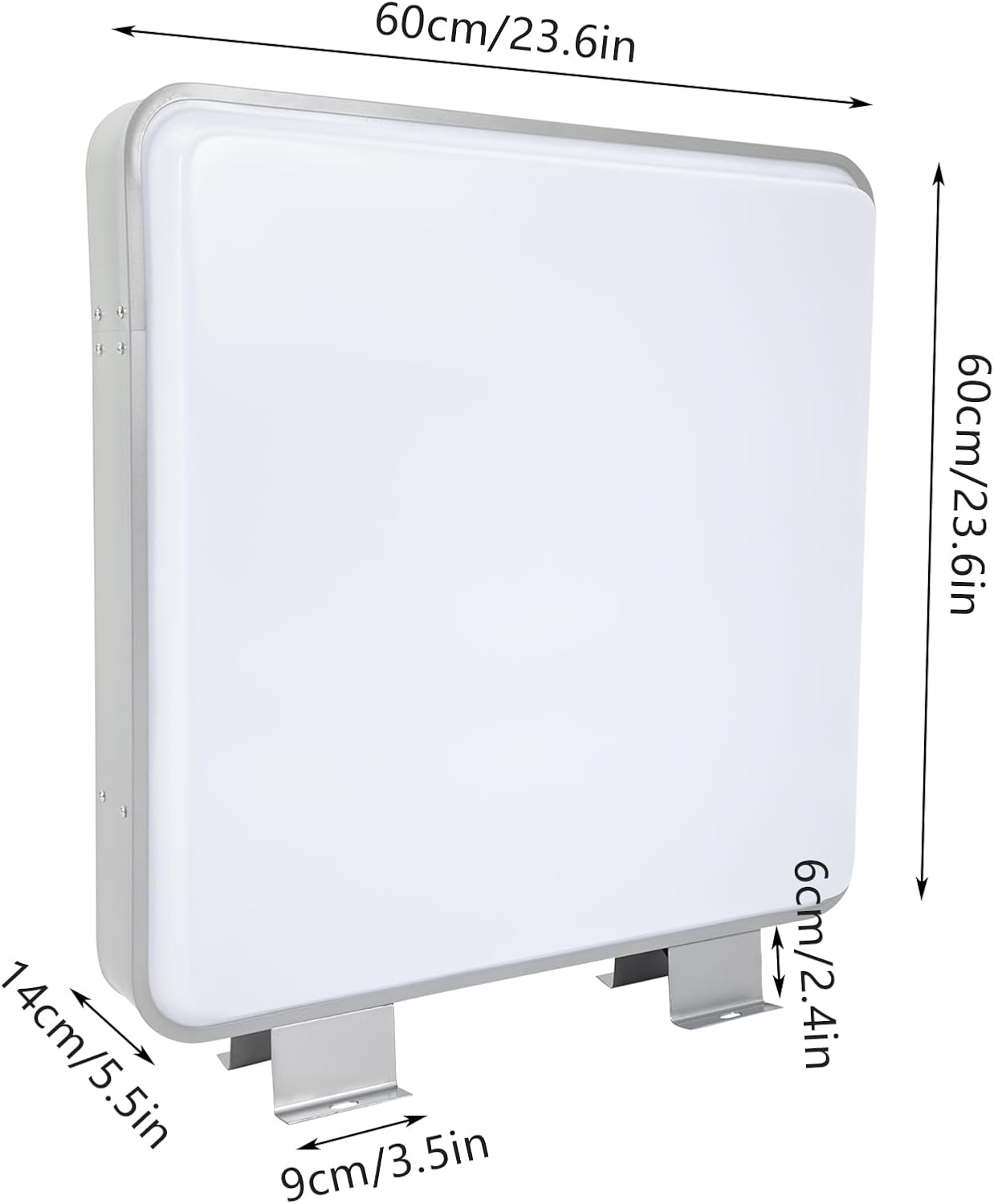 Квадратний лайтбокс 60×60 см, двосторонній фасадний LED - зображення 3